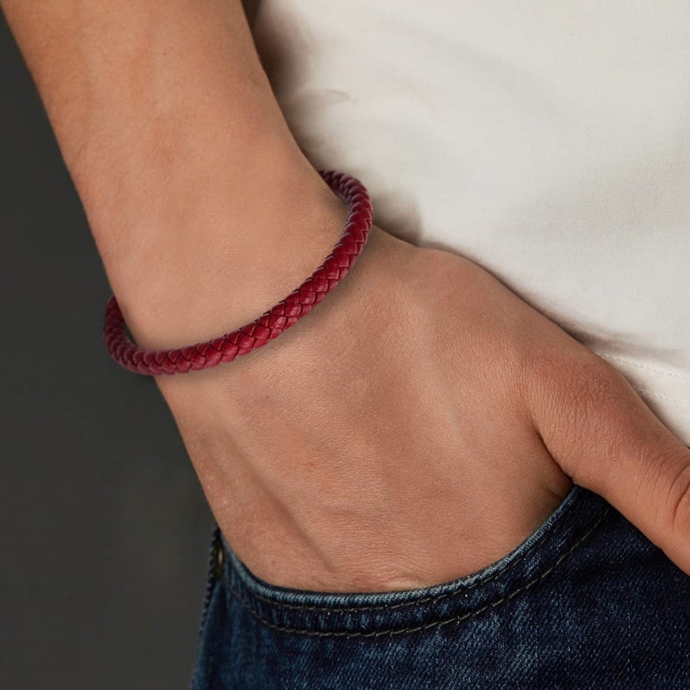 Jewelrieshop leather bracelet